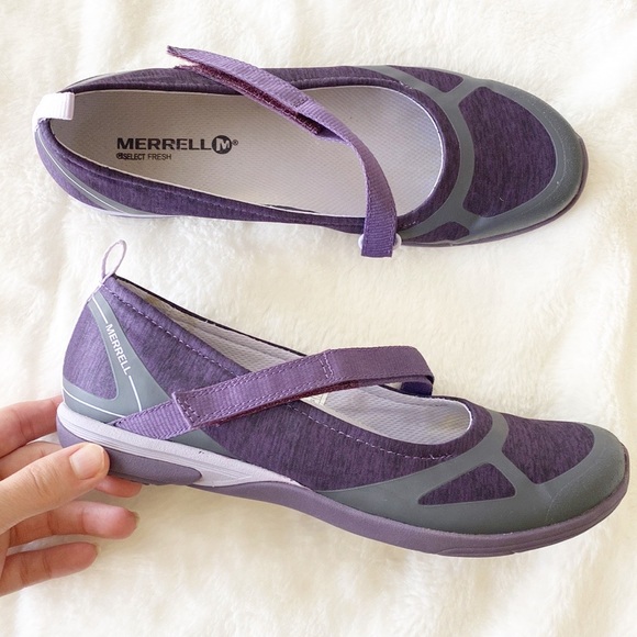 Merrell Purple Logan Mary Jane shoes - Picture 2 of 10